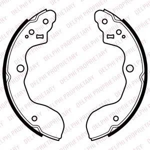 Гальмівна колодка SUZUKI SWIFT V, SX4 1.2-2.0D 06.06- Delphi LS2071
