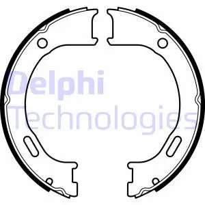 Гальмівна колодка JEEP CHEROKEE 2.4-3.7 09.01-01.08 Delphi LS2076 (фото 1)