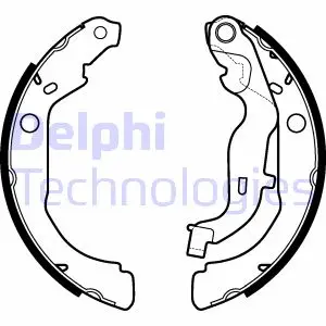 Гальмівна колодка DACIA BIGSTER, DUSTER RENAULT ARKANA I, CAPTUR II, DUSTER, KAPTUR 1.0-2.0 06.10- Delphi LS2127 (фото 1)