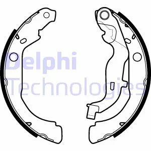 Гальмівна колодка DACIA BIGSTER, DUSTER RENAULT ARKANA I, CAPTUR II, DUSTER, KAPTUR 1.0-2.0 06.10- Delphi LS2127