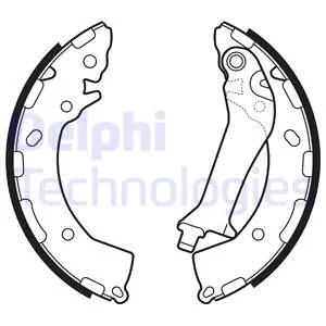 Гальмівна колодка HYUNDAI ACCENT V, GETZ, SOLARIS KIA RIO IV, STONIC 1.0-1.6D 09.02- Delphi LS2150