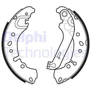 Гальмівна колодка FORD FIESTA VII 1.0-1.5D 05.17- Delphi LS2151 (фото 1)