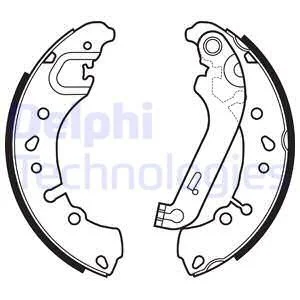 Гальмівна колодка FORD FIESTA VII 1.0-1.5D 05.17- Delphi LS2151
