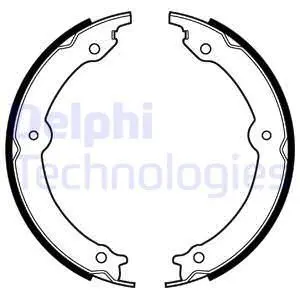 Гальмівна колодка LEXUS LX TOYOTA LAND CRUISER 200, SEQUOIA, TUNDRA 4.0-5.7ALK 11.06- Delphi LS2152 (фото 1)