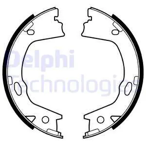Гальмівна колодка HYUNDAI GRANDEUR KIA OPTIMA SSANGYONG ACTYON II, KORANDO 1.7D-3.3 04.05- Delphi LS2153 (фото 1)