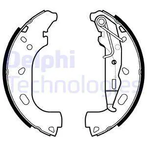 Гальмівна колодка OPEL ASTRA G, ASTRA H, ASTRA H CLASSIC, ASTRA H GTC, COMBO, COMBO TOUR, ZAFIRA A 1.2-1.9D 02.98- Delphi LS2167 (фото 1)