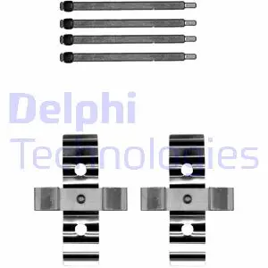 Монтажний набір гальмівних колодок задн VOLVO S60 I, V70 II TESLA MODEL S, MODEL X 2.4-Electric 09.01- Delphi LX0702 (фото 1)