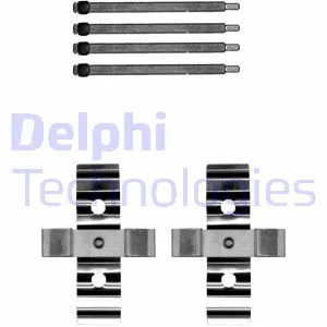 Монтажний набір гальмівних колодок задн VOLVO S60 I, V70 II TESLA MODEL S, MODEL X 2.4-Electric 09.01- Delphi LX0702