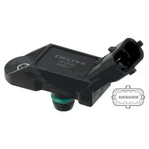 Датчик тиску у впускному колекторі (3 pin) FIAT DOBLO, DOBLO CARGO, GRANDE PUNTO, IDEA, LINEA, PUNTO, PUNTO EVO, SIENA LANCIA MUSA, THESIS, YPSILON 1.2-2.0 07.02- Delphi PS10168 (фото 1)