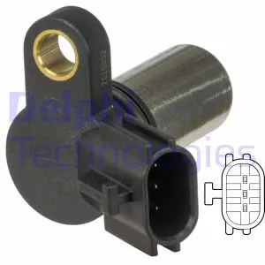 Датчик положення розподільчого валу INFINITI M45, QX56 NISSAN ALMERA II, ALMERA TINO, MICRA C+C III, MICRA III, MURANO I, NOTE, PRIMERA 1.0-5.6 08.99- Delphi SS11220 (фото 1)