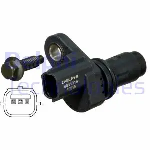 Датчик положення колінчастого вала CHEVROLET CAPTIVA, HHR, MALIBU OPEL ANTARA A, GT, INSIGNIA A SAAB 9-3, 9-3X, 9-5 2.0-2.4 01.06- Delphi SS11318 (фото 1)