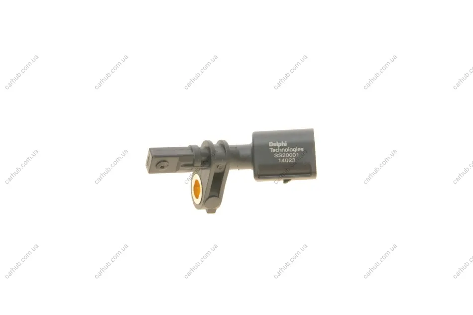 Датчик ABS передн лів AUDI A1, A1 CITY CARVER, A2, A3, Q2, Q3, TT CUPRA ATECA, FORMENTOR, LEON, LEON SPORTSTOURER SEAT ARONA, ATECA, CORDOBA, IBIZA III, IBIZA IV, IBIZA IV SC 1.0-Electric 08.99- Delphi SS20001 (фото 1)