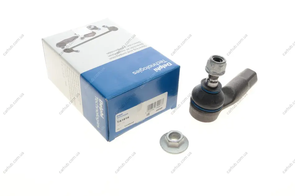 Рульовий наконечник лів AUDI A3, A3 ALLSTREET, Q2, Q3 CUPRA ATECA, LEON, LEON SPORTSTOURER SEAT ALHAMBRA, ALTEA, ALTEA XL, ATECA, LEON, LEON SC, LEON SPORTSTOURER, LEON ST 1.0-Electric 09.02- Delphi TA1914 (фото 1)