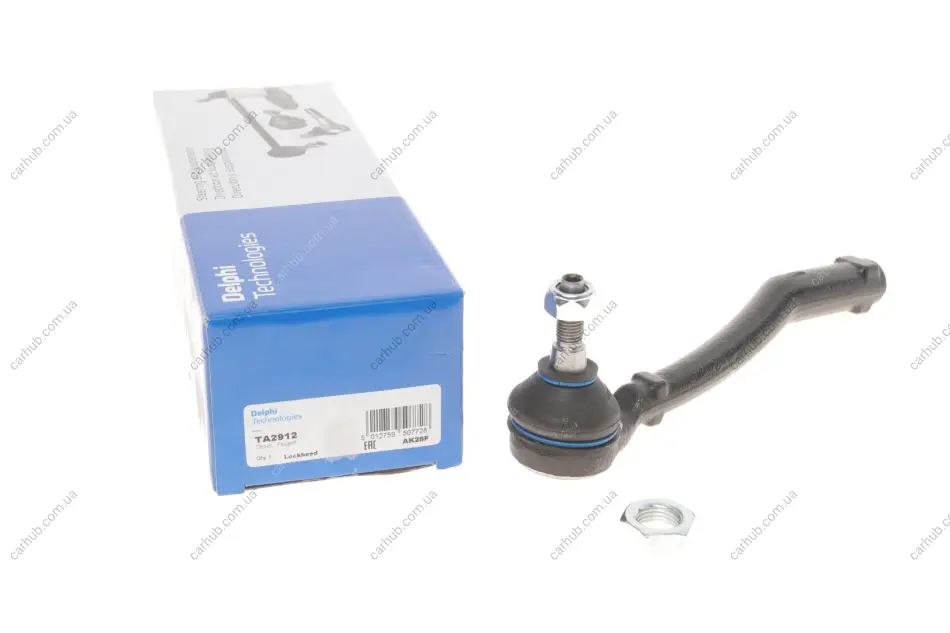 Рульовий наконечник прав CITROEN C3 PICASSO, C-ELYSEE PEUGEOT 2008 I, 207, 208 I, 301 1.0-1.6LPG 02.06- Delphi TA2912 (фото 1)