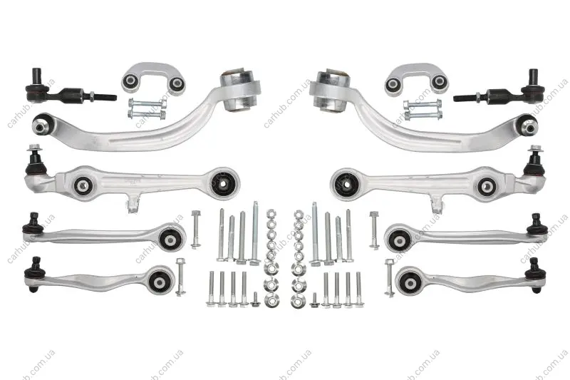 Комплект передніх важелів передн AUDI A4 B5, A4 B6, A4 B7, A6 C5 SKODA SUPERB I VW PASSAT B5, PASSAT B5.5 1.6-4.2 11.94-06.08 Delphi TC1300KIT (фото 1)