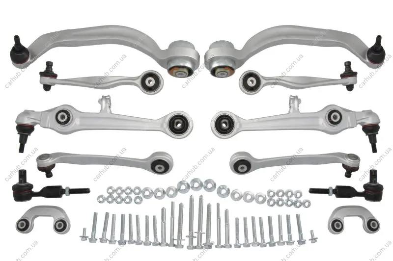 Комплект передніх важелів передн AUDI A6 C5 SKODA SUPERB I VW PASSAT B5, PASSAT B5.5 1.6-4.2 10.96-03.08 Delphi TC1900KIT (фото 1)