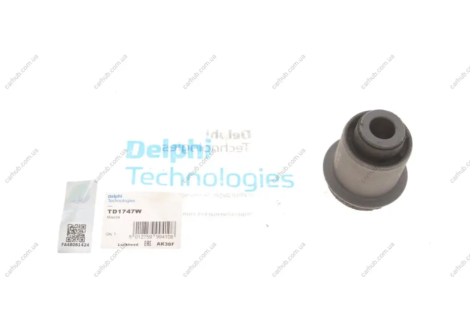 Сайлентблок важеля (переднього/знизу/спереду) Mazda 6 1.8-2.5 07-13 DELPHI Delphi TD1747W (фото 1)
