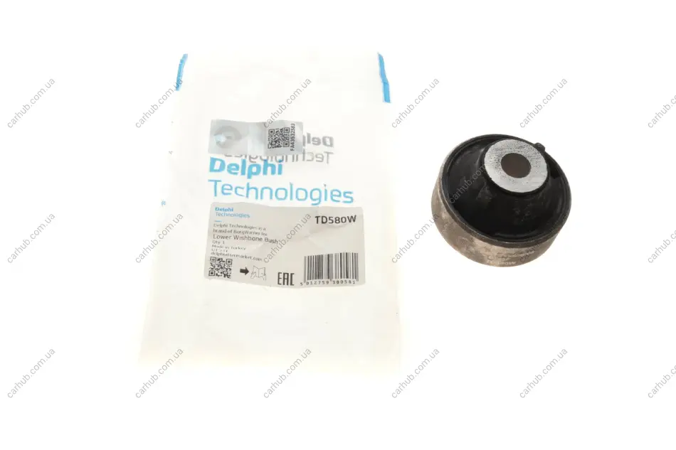Сайлентблок важеля (переднього/знизу/ззаду) Nissan Micra 02-10/Note 06-13 DELPHI Delphi TD580W (фото 1)