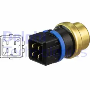 Датчик температури вхідного повітря VOLVO S40 I, V40 MITSUBISHI CARISMA OPEL ARENA, ASTRA F RENAULT 19 I, 19 I CHAMADE, 19 II, 19 II CHAMADE, 21, CLIO I, CLIO II, ESPACE III 1.4-2.2D 03.86- Delphi TS10516 (фото 1)