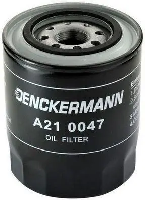 Фільтр масляний Colt/Galant/Lancer IV/Pajero 1.8/2.0/2.5TD 86- Denckermann A210047 (фото 1)