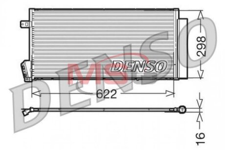 Фото конденсатор DENSO DCN09018 Конденсатор DENSO DCN09018
