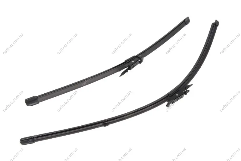Щітка склоочисника безкаркасна передн із спойлером (2шт) Flat Blades 600/475мм MERCEDES A (W176), CLA (C117), CLA SHOOTING BRAKE (X117), GLA (X156) AUDI A3 BMW 3 (E90), 3 (E91), 3 (F30 05.03- DENSO DF-011 (фото 1)