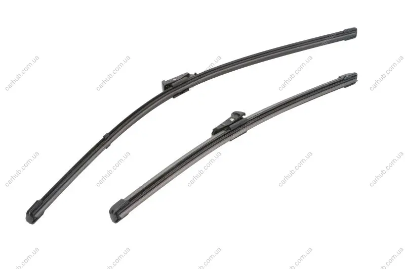 Щітка склоочисника безкаркасна передн із спойлером (2шт) Flat Blades 600/400мм ABARTH 600E ALFA ROMEO JUNIOR CITROEN C3 PICASSO, C4 III, C4 X FIAT DOBLO, DOBLO CARGO FORD KUGA I 03.07- DENSO DF-033 (фото 1)