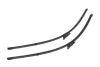 Щітка склоочисника безкаркасна передн (2шт) Flat Blades 650мм AUDI Q7 03.06-08.15 DENSO DF-040 (фото 2)
