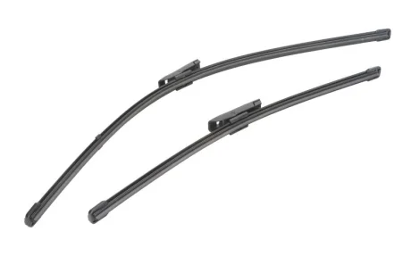Щітка склоочисника безкаркасна передн із спойлером (2шт) Flat Blades 650/450мм CITROEN JUMPY III, NEMO, SPACETOURER FIAT FIORINO, QUBO PEUGEOT BIPPER, BIPPER TEPEE, EXPERT, TRAVELLER 01.07- DENSO DF-042