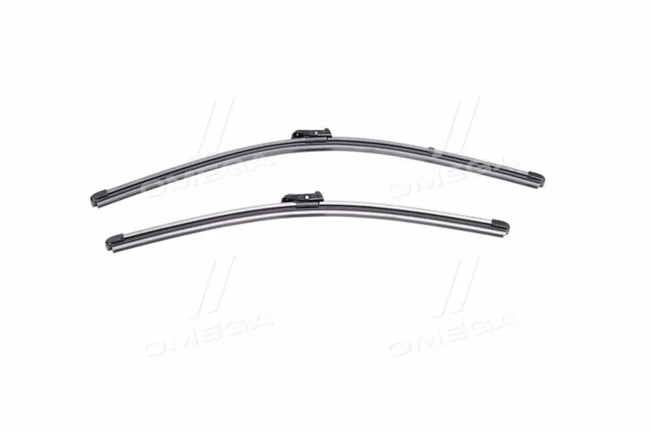 Щітка склоочисника безкаркасна передн із спойлером (2шт) Flat Blades 600/500мм AUDI A5 RENAULT TWINGO II, WIND VW TIGUAN 03.07-07.20 DENSO DF-100 (фото 1)
