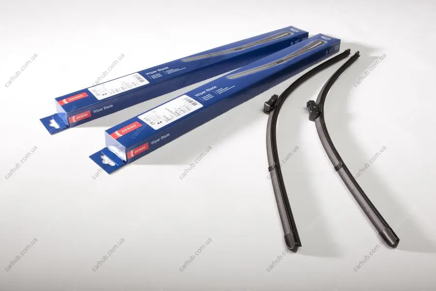 Щітка склоочисника безкаркасна передн із спойлером (2шт) Flat Blades 650/420мм FORD FOCUS II PEUGEOT 207 07.04- DENSO DF-106 (фото 1)