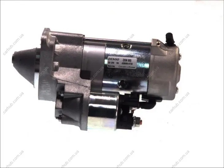 Стартер (12В, 2кВт, новий із заставою) TOYOTA AVENSIS, CARINA E VI, COROLLA, COROLLA VERSO 2.0D 01.96-03.09 DENSO DSN950 (фото 1)