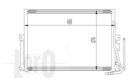 Радіатор кондиціонера VECTRA B 1.6/w/o 95- DEPO 037-016-0006