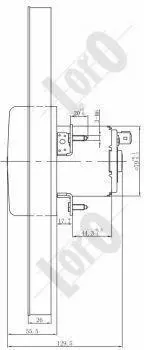 Вентилятор радіатора Galaxy 1.9 TDI 95-06 DEPO 053-014-0018 (фото 1)