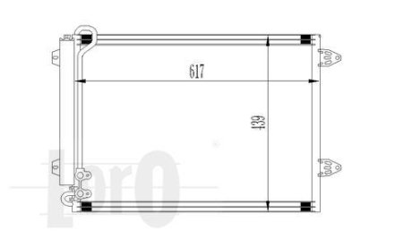 Радиатор кондиционера Passat 1.6-2.0/1.6D-2.0D 05-16 DEPO 053-016-0018