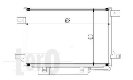 Радиатор кондиционера W169/W245 04-12 DEPO 054-016-0017