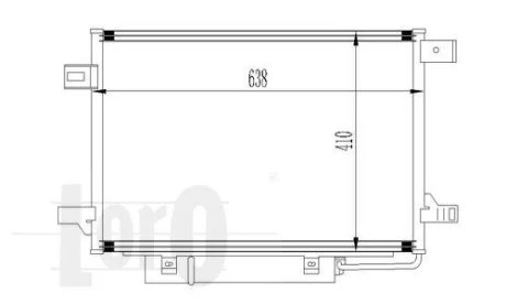 Радіатор кондиціонера W169/W245 04-12 DEPO 054-016-0017