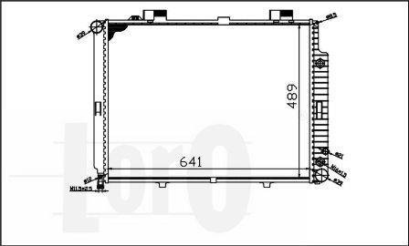 Радиатор охлаждения двигателя E-CLASS W 210/E 200 DIESEL 95- DEPO 054-017-0045