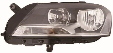 Фара лів (H7/PY21W/W5W, електричн, з мотором, колір відбивача: темний) VW PASSAT B7 08.10-12.14 DEPO 441-11G5LMLDEM2