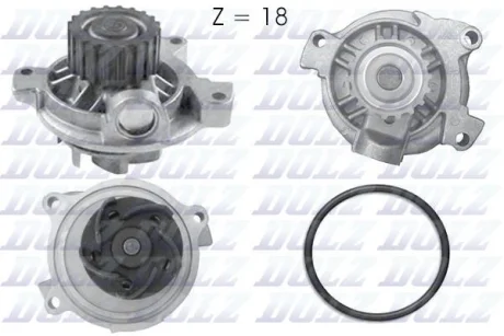 Водяний насос A6/LT/T4/Crafter 2.4D/2.5TDI (18z.) DOLZ A178