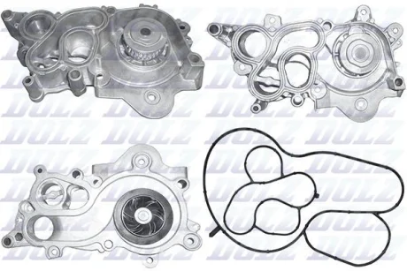Водяний насос A1/A3/Seat Leon/VW GOLF VII/POLO 1.2-1.6i 12- DOLZ A234