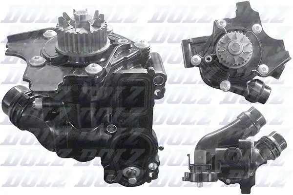 Водяний насос T5/Passat/Golf/Audi A4/A5 1,8-2.0 TSI/TFSI 04- DOLZ A244 (фото 1)