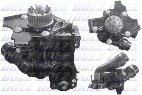 Водяний насос T5/Passat/Golf/Audi A4/A5 1,8-2.0 TSI/TFSI 04- DOLZ A244