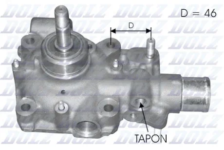 Помпа води 2.8TDI Daily 35C/S11/Mascott 110 99> DOLZ B121