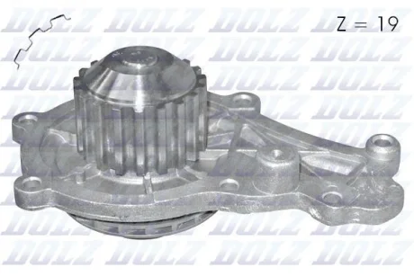 Водяний насос 1.6HDi Berlingo/Partner 05- (19z) (замінено на RS) DOLZ C129