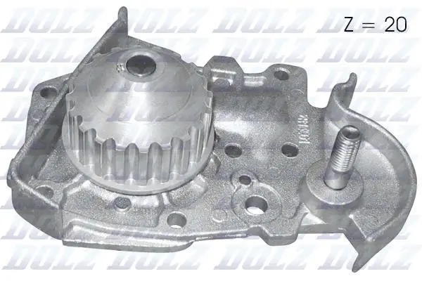 Водяний насос Kangoo/Logan/Megane 1.4/1.6i 96- (20z) DOLZ R135 (фото 1)