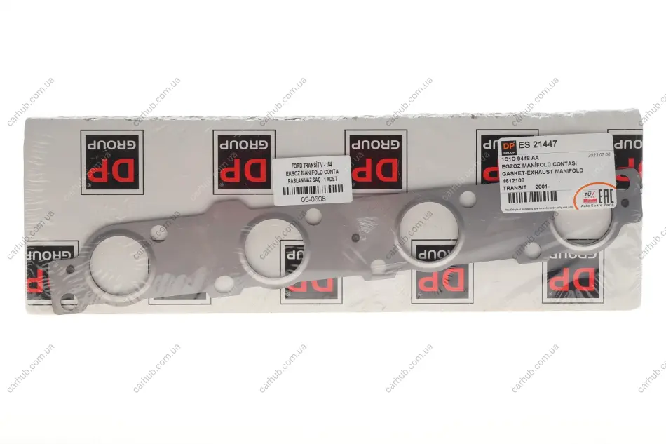 Прокладка колектора випускного Ford Transit 2.4Di 00- DP Group ES 21447 (фото 1)