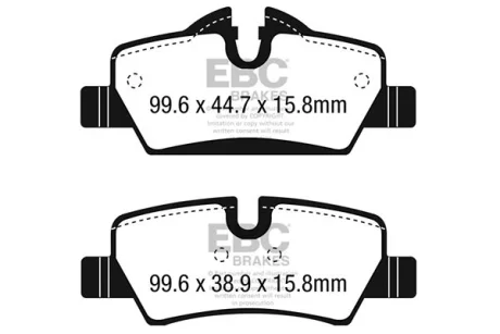 Гальмівні колодки, комплект EBC DP42228R