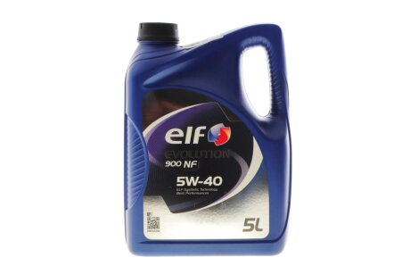 Олива 5W40 Evolution 900 NF (5L) (458984) (B4/A3/CF/SL/MB 229.3/VW502.00/505.00/PORSCHE A40) ELF 216651