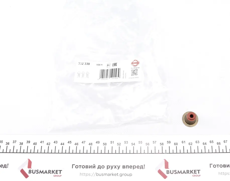 Сальник клапана (впуск/випуск) Fiat Bravo/Opel Astra H/Vectra C 1.9D/2.4D 02- (6x11x23.4/15.5) ELRING 332.330 (фото 1)